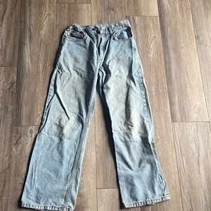 Tony hawk light washed blue jeans for boys. Adjustable waist size 14